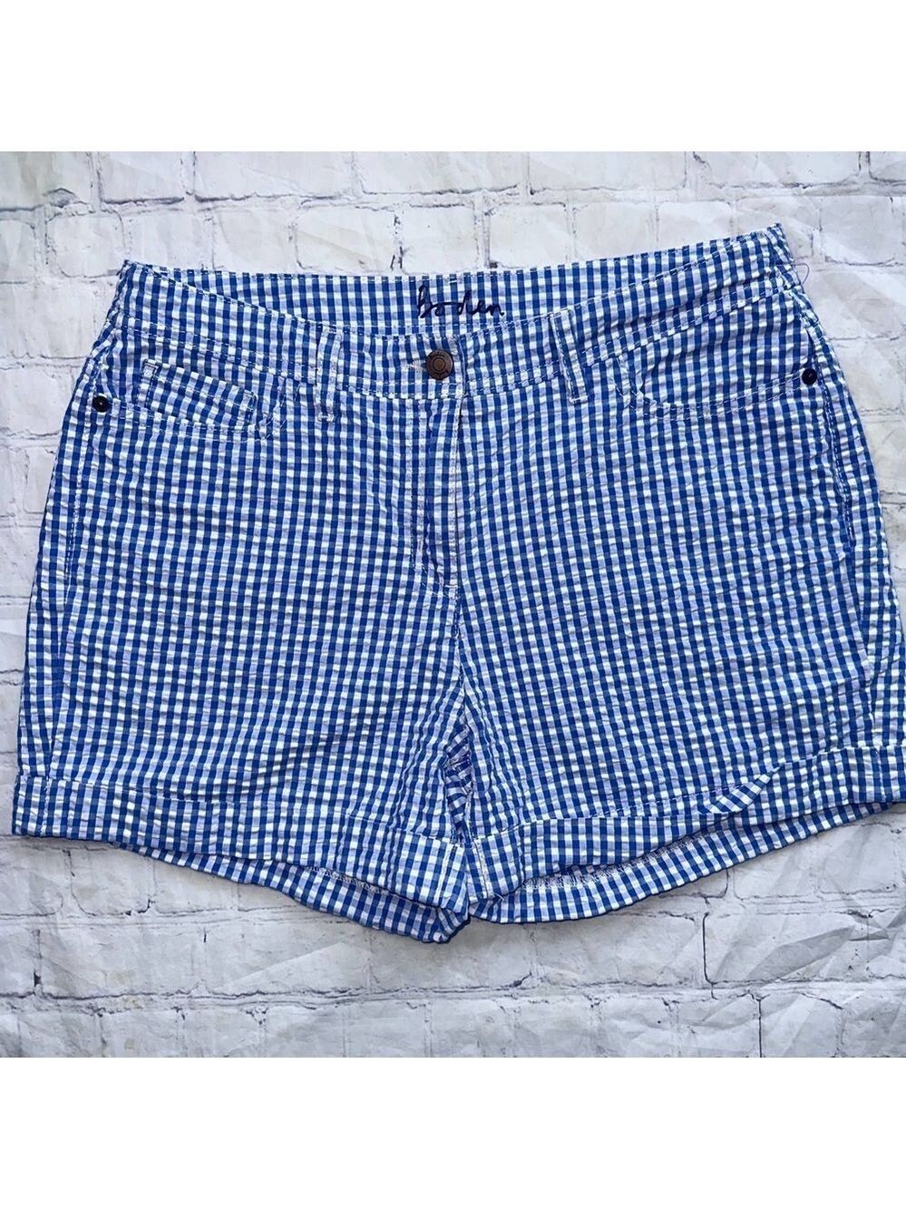 EUC Women’s 10R Boden Checkered Seersucker Shorts